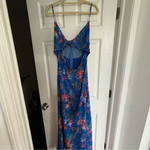 Floral Blue Maxi Dress Akira